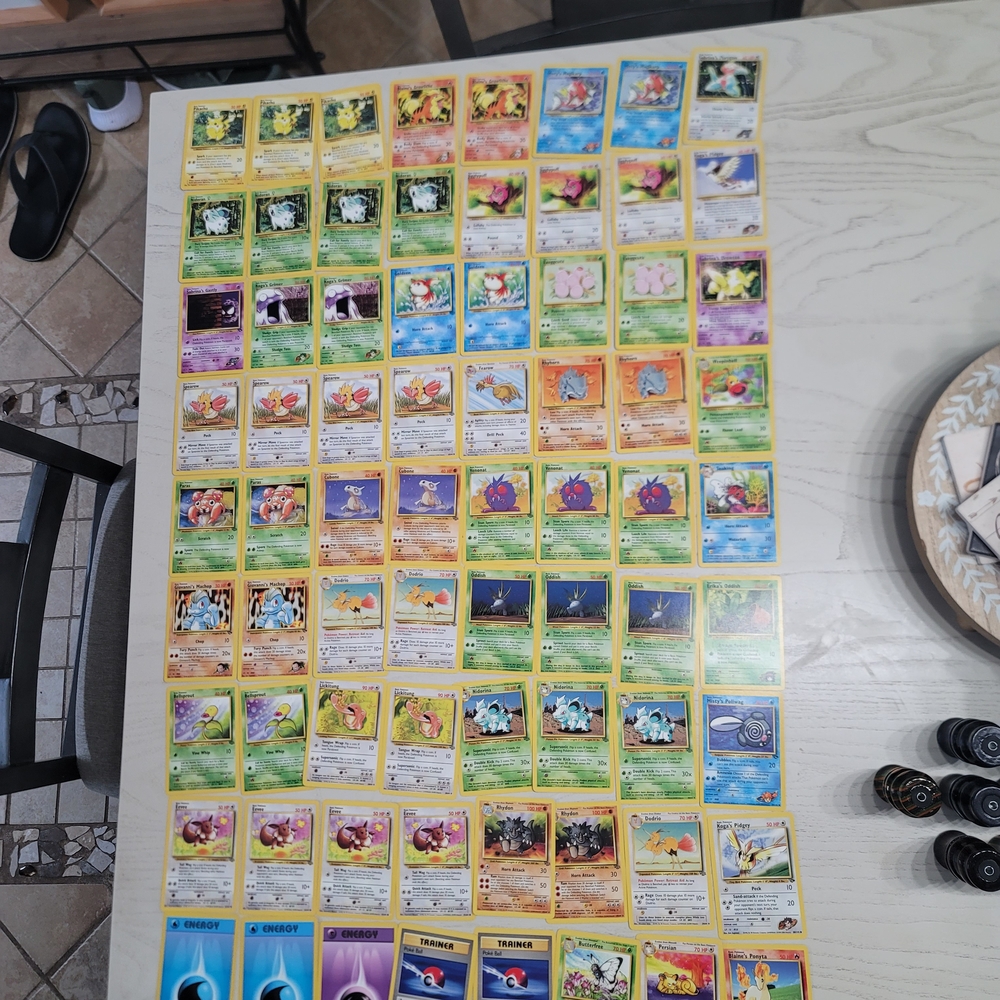 Pokemon Card Set with Yellow Borders